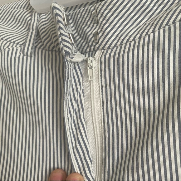 Zac and Rachel striped trouser pants size 6 old money chic stretch comfort work - Picture 5 of 7